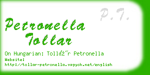 petronella tollar business card